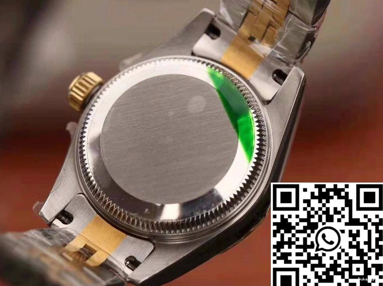 28MM 18K Datejust Rolex Gold Silver Lady Dial 1022